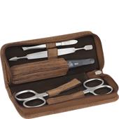ERBE - Manicure Etuis - INOX Manikyretui, 5 delar, blixtlås, bambu