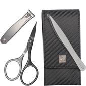 ERBE - Manicure Etuis - Ficketui Carbon MAN, 3 utensilier