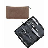 ERBE - Manicure Etuis - Etui av vattenbuffel- och Juchten-läder 6 utensilier