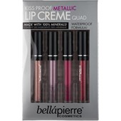Bellápierre Cosmetics - Läppar - Kiss Proof Metallic Lip Cremes Quad