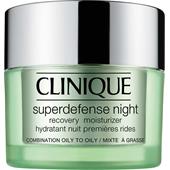 Clinique - Återfuktande hudvård - Superdefense Night Recovery Moisturizer, hudtyp 3/4