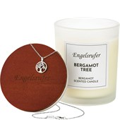 Engelsrufer - Doftljus - Dekorativt ljus Bergamott med kedja Livets träd