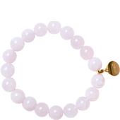 Gab & Ty by Jana Ina - Armband - Stretcharmband Roséfärgad jade 925 Sterling Silver