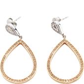 Gab & Ty by Jana Ina - Örhängen - Bicolore örhängen silver roséguldplätering