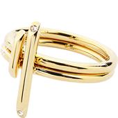 Gab & Ty by Jana Ina - Ringar - Smyckeset stav Ring med vita kristallstenar guldplätering