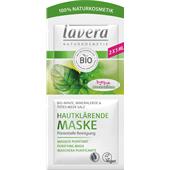 Lavera - Masker - Ekologisk mynta, mineraljord & salt från Döda havet Rengörande ansiktsmasker