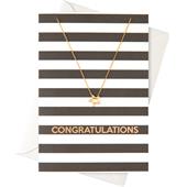 Orelia - Presentkort - Kort Congratulations med ring Halsband
