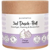 puremetics - Peelings & Masks - Saltpeeling Fikon Jasmin No15 3-i-1 Dusch-Fluff