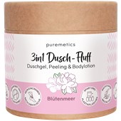 puremetics - Peelings & Masks - Sockerpeeling blomsterprakt No8 3-i-1 Dusch-Fluff