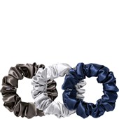 slip - Hair Care - Pack of 3 Pure Silk Large Hair Scrunchies Midnight
