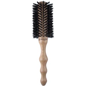 Philip B - Borstar - Round Hairbrush, Polish Mahogany Handle