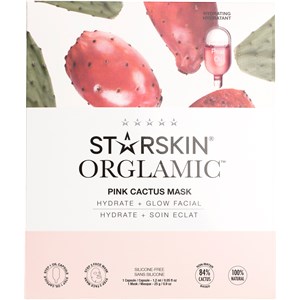 StarSkin - Cloth mask - Orglamic Face Mask Pink Cactus
