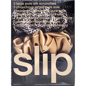 slip - Hair Care - Pure Silk Large Hair Scrunchies Leopard Mix