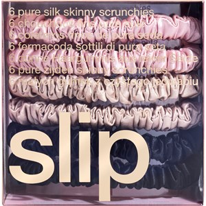 slip - Hair Care - Pack of 6 Pure Silk Skinny Hair Scrunchies Multi